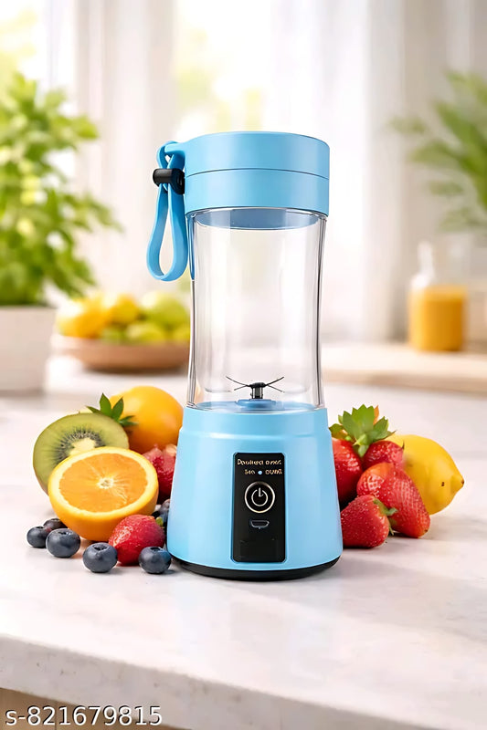 Portable USB Rechargeable Juicer Blender Bottle | Mini Smoothie Maker for Juice, Shake & Travel (6 Blades)