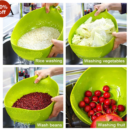 Multi-Use Strainer Bowl | Vegetable & Fruit Washer 🍎