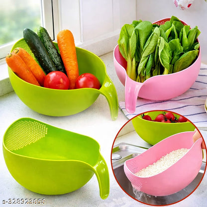 Multi-Use Strainer Bowl | Vegetable & Fruit Washer 🍎