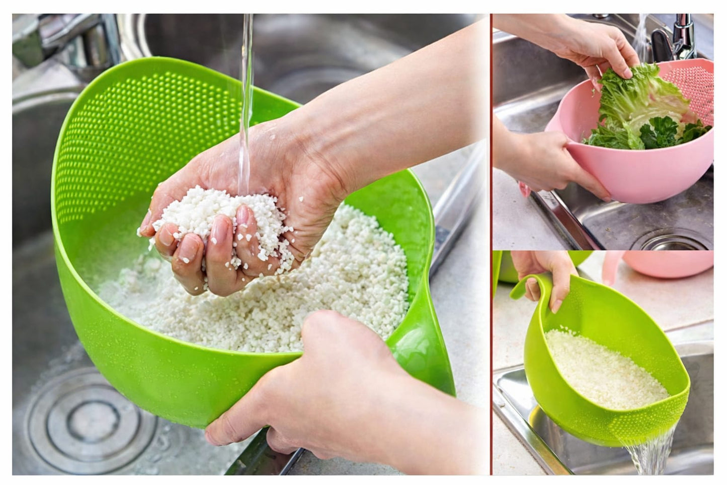 Multi-Use Strainer Bowl | Vegetable & Fruit Washer 🍎